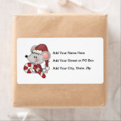 De Muis van Kerstmis met het Riet van het Snoep Etiket (Insitu)