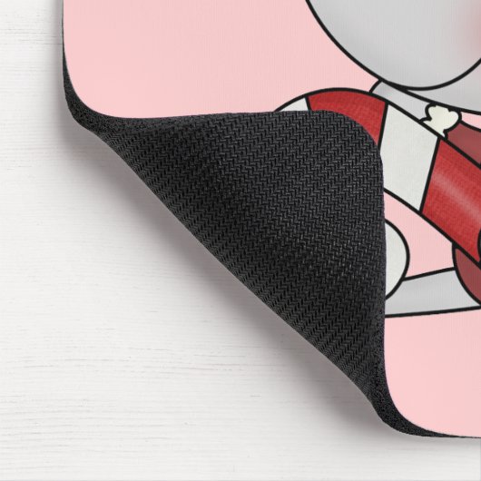 De Muis van Kerstmis met het Riet van het Snoep Muismat (Hoek)