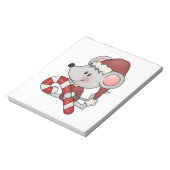 De Muis van Kerstmis met het Riet van het Snoep Notitieblok (Linkerzijde)