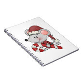 De Muis van Kerstmis met het Riet van het Snoep Notitieboek (Rechterzijde)