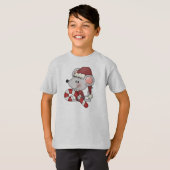 De Muis van Kerstmis met het Riet van het Snoep T-shirt (Voorkant volledig)