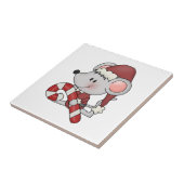 De Muis van Kerstmis met het Riet van het Snoep Tegeltje (Zijkant)