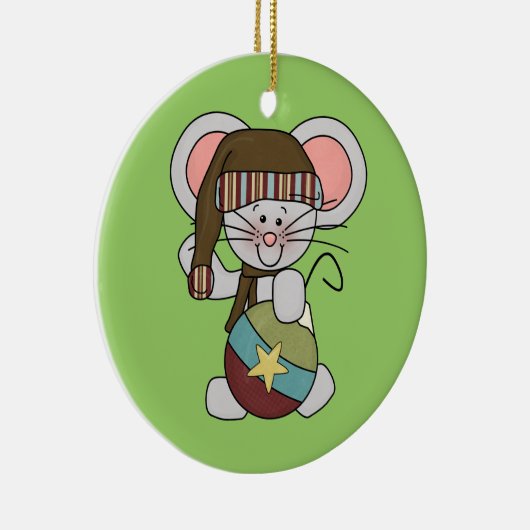 De Muis van Kerstmis met Ornament (Rechts)