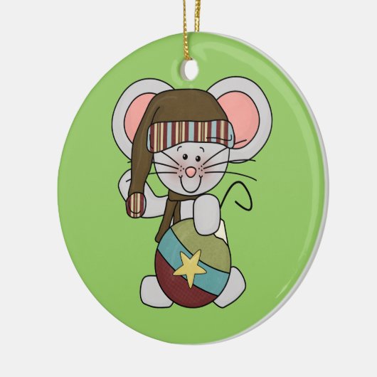 De Muis van Kerstmis met Ornament (Links)