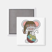 De Muis van Kerstmis met Ornament Magneet (Voorkant / Achterkant)