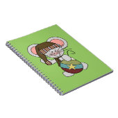 De Muis van Kerstmis met Ornament Notitieboek (Rechterzijde)