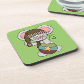 De Muis van Kerstmis met Ornament Onderzetter (Linkerzijde)