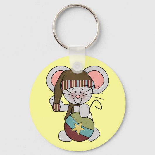 De Muis van Kerstmis met Ornament Sleutelhanger (Voorkant)
