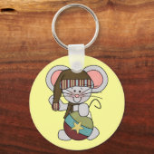 De Muis van Kerstmis met Ornament Sleutelhanger (Voorkant)