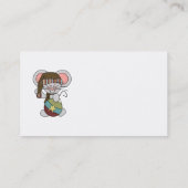 De Muis van Kerstmis met Ornament Visitekaartje (Achterkant)