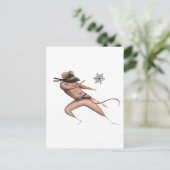 De Muis van Ninja van Kerstmis Feestdagenkaart (Staand voorkant)