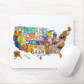 De Muismat van de Kaart van de Nummerplaat van (Met muis)