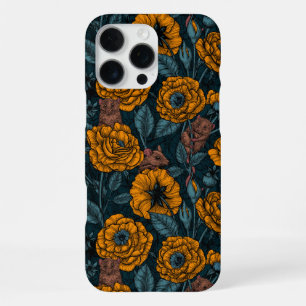 De muizen feesten in oranje en blauw iPhone 16 pro max hoesje