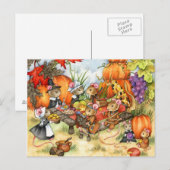 De Muizen van de Thanksgiving - Leuke Briefkaarten (Voorkant / Achterkant)