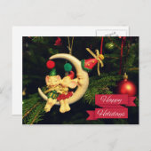 De muizen van Kerstmis op de Maan Feestdagenkaart (Voorkant / Achterkant)