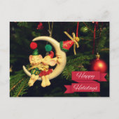 De muizen van Kerstmis op de Maan Feestdagenkaart (Voorkant)