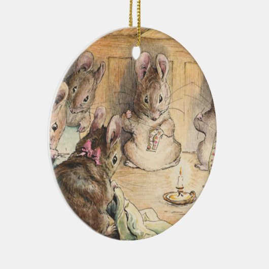 De muizennaaivlekken van Beatrix Potter Keramisch Ornament (Rechts)