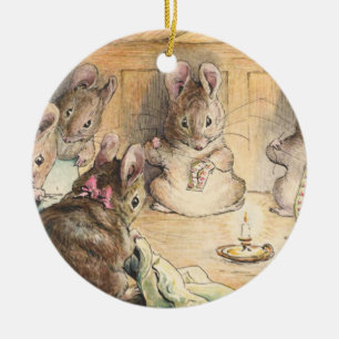 De muizennaaivlekken van Beatrix Potter Keramisch Ornament