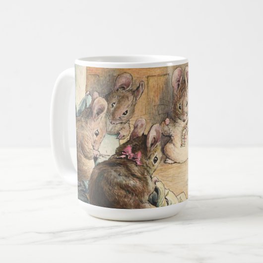 De muizennaaivlekken van Beatrix Potter Koffiemok (Voorkant links)