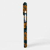 De muizenpartij in het oranje en blauw iPhone hoesje (Linkerkant)