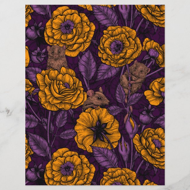 De muizenpartij in oranje en violet (Voorkant)