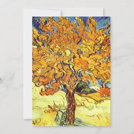 De Mulberry Boom bewaart de datumuitnodigingen. Save The Date (Achterkant)