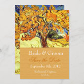 De Mulberry Boom bewaart de datumuitnodigingen. Save The Date (Voorkant / Achterkant)