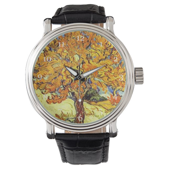 De Mulberry Boom, Vincent van Gogh.  familie Horloge (Voorkant)