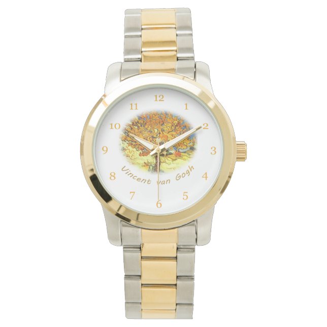 De Mulberry-boom, Vincent van Gogh Horloge (Voorkant)