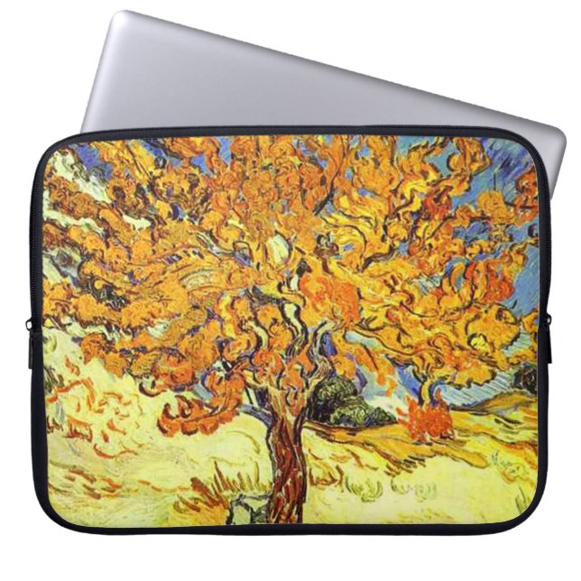 De Mulberry Boom, Vincent van Gogh.  kunst Laptop Sleeve (Voorkant)