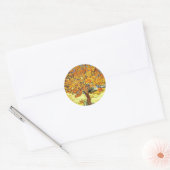 De Mulberry Boom, Vincent van Gogh.  kunst Ronde Sticker (Envelop)