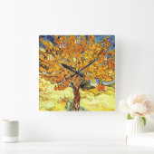 De Mulberry Boom, Vincent van Gogh.  kunst Vierkante Klok (Huis)