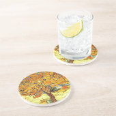 De Mulberry Boom, Vincent van Gogh.  kunst Zandsteen Onderzetter (Zijkant)