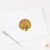 De Mulberry-boom, Vincent Van Gogh Ronde Sticker (Envelop)