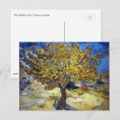 De Mulberry Boom, Vincent van Gogh. Vintage Briefkaart (Voorkant / Achterkant)