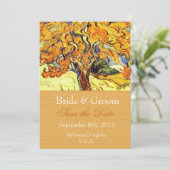 De Mulberry Tree bewaar de datum uitnodigingen. Save The Date (Staand voorkant)