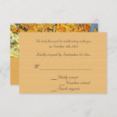 De Mulberry Tree-huwelijk RSVP-uitnodigingen. Kaart (Voorkant / Achterkant)