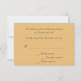 De Mulberry Tree-huwelijk RSVP-uitnodigingen. Kaart