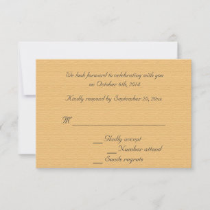 De Mulberry Tree-huwelijksuitnodigingen voor RSVP. Kaart