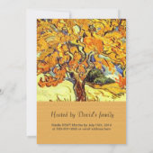 De Mulberry Tree, Vincent van Gogh afstuderen Kaart (Achterkant)