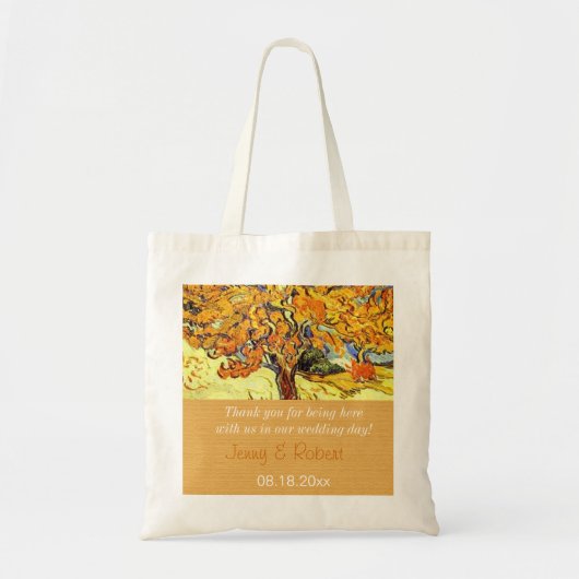De Mulberry Tree, Vincent van Gogh. Dank je. Tote Bag (Voorkant)