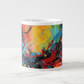 De Multi Color abstract ontwerp mok (Voorkant)