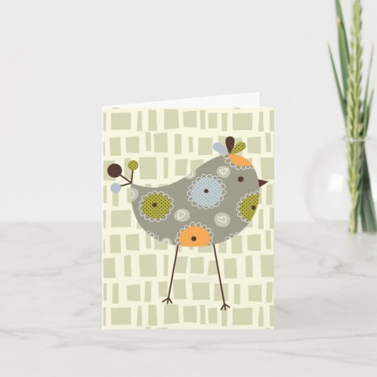 De multi kaart van de vogelnota (Voorkant)