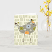 De multi kaart van de vogelnota (Gele Bloem)