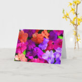 De multi Kleur bloeit Kaart - spatie (Gele Bloem)