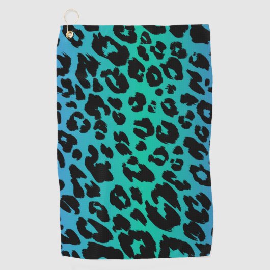 De Multi-Kleurige Luipaard Serie Ontwerp 6 Golfhanddoek (Voorkant)