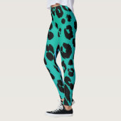 De Multi-Kleurige Luipaard Serie Ontwerp 6 Leggings (Links)