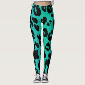 De Multi-Kleurige Luipaard Serie Ontwerp 6 Leggings (Voorkant)
