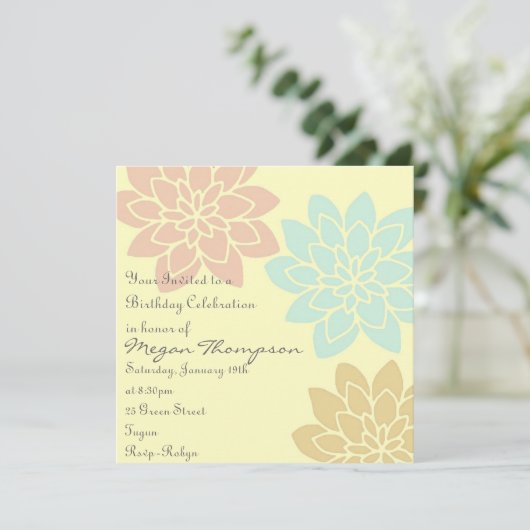 De multi Uitnodiging van de Verjaardag van de (Staand voorkant)