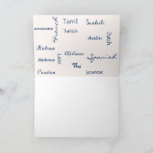 De multinationale onderneming dankt u bedankkaart (Binnen)